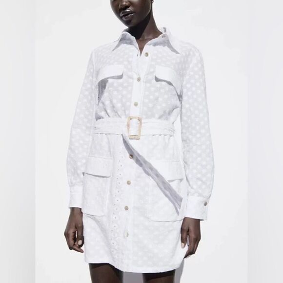 Zara Embroidered Dress New - Picture 2 of 3